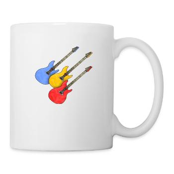Gitarren - Tasse - Weiß - Rechts