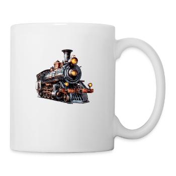 Die Dampflokomotive, ein Spielzeug für Erwachsene - Tasse - Weiß - Rechts