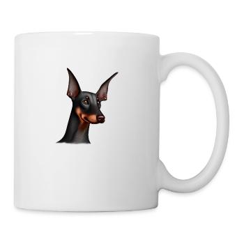 Doberman Dresseur Doberman Doberman Puppy Dog - Mug blanc - blanc - Droite