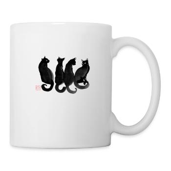 4 cats - Mug blanc - blanc - Droite