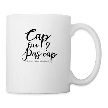 Parrain cap ou pas cap ? - Mug blanc - blanc - Droite