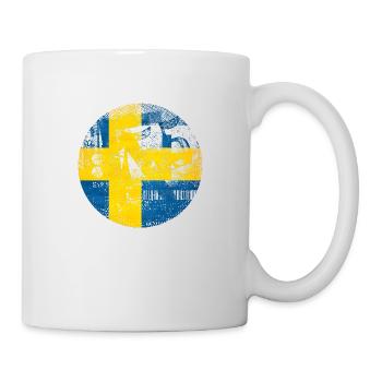 Suède Suède drapeau national norden skandinavia - Mug blanc - blanc - Droite