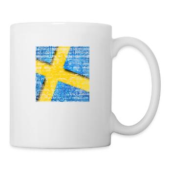 Schweden Schweden Flagge national norden skandinavia - Tasse - Weiß - Rechts