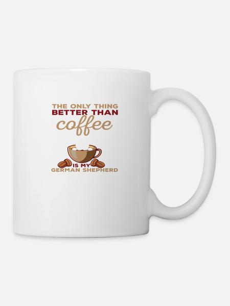 La seule chose meilleure que le café est mon allemand... - Mug blanc - blanc