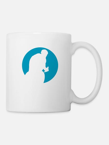 Fahrrad Biking Biker - Tasse - Weiß