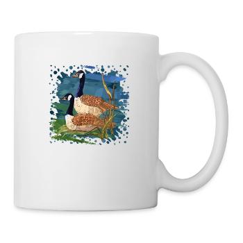Oiseaux - Mug blanc - blanc - Droite