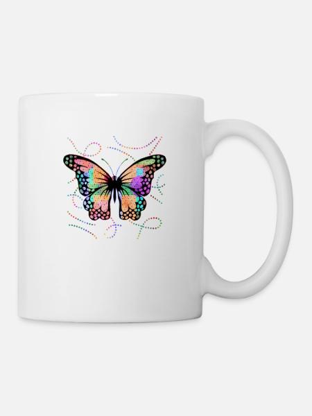 Papillon - Mug blanc - blanc