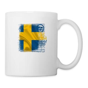 Schweden Schweden Flagge national norden skandinavia - Tasse - Weiß - Rechts