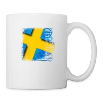 Suède Suède drapeau national norden skandinavia - Mug blanc - blanc - Droite