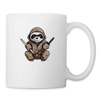 Clem das Ninja-Faultier - Tasse - Weiß - Rechts