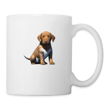 Labrador Retriever chiot Labrador propriétaire - Mug blanc - blanc - Droite