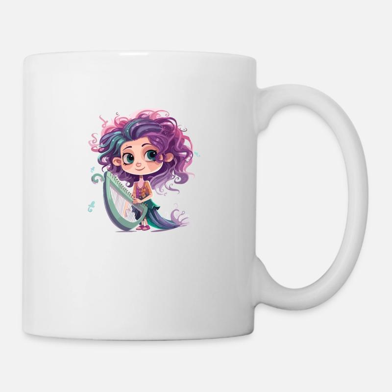 Harfen Fee - Tasse - Weiß