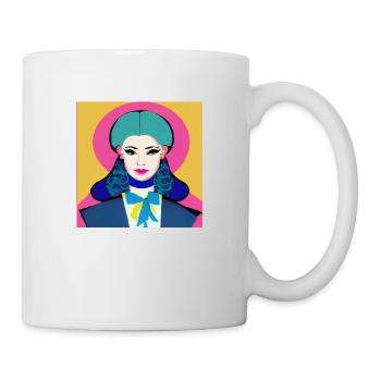 Modern Retro Girl collection - Mia - Mug - white - Right