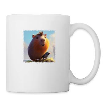 capybara mignon - Mug blanc - blanc - Droite