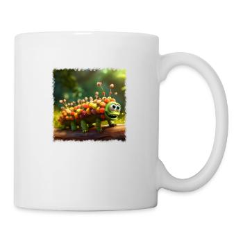 chenille mignonne - Mug blanc - blanc - Droite