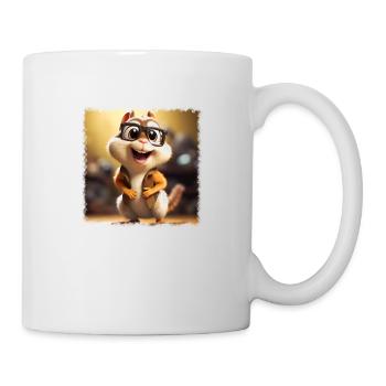 funny chipmunk - Mug - white - Right