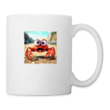 Crabe fou - Mug blanc - blanc - Droite