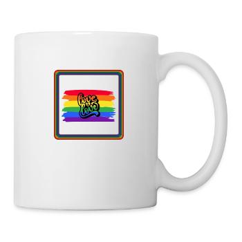 LGBT Pride love is love - Tasse - Weiß - Rechts