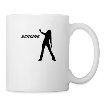 Dancing Dance Music - Tasse - Weiß - Rechts
