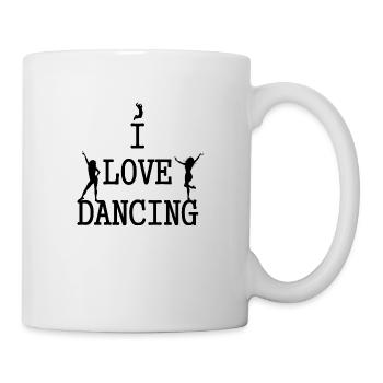 Danse Musique de danse - Mug blanc - blanc - Droite