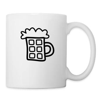 Bière 1 - Mug blanc - blanc - Droite