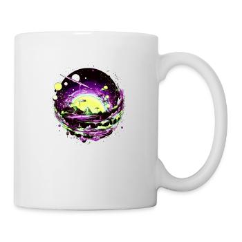 Looking at the stars in an alien solar system - Mug - white - Right