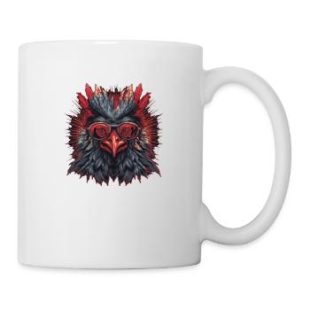 Rooster's head with bezel - Mug - white - Right
