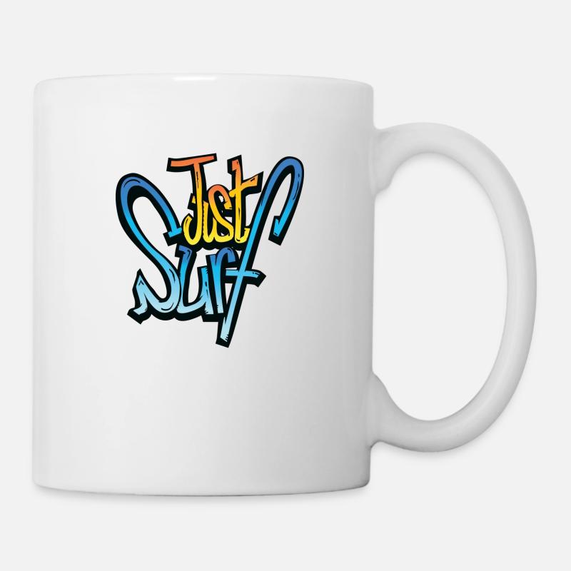 JUST SURF T SHIRTS - Mug blanc - blanc