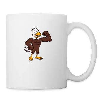 Caractère d’aigle fort - Mug blanc - blanc - Droite