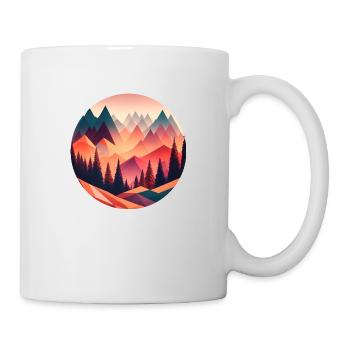 Geometrische Träume - Tasse - Weiß - Rechts