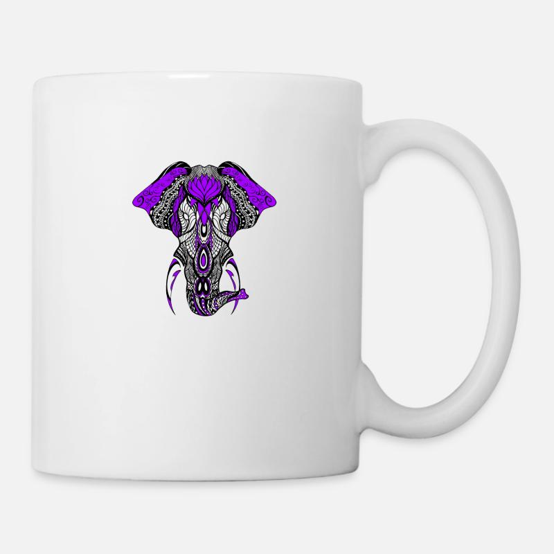 Der Geist der Elefanten - Tasse - Weiß