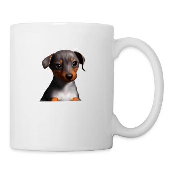 Propriétaires de chiens Chiens teckel Chien Dachshund chiot - Mug blanc - blanc - Droite