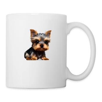 Dog Owner Yorkshire Terrier Puppy Dog - Mug - white - Right
