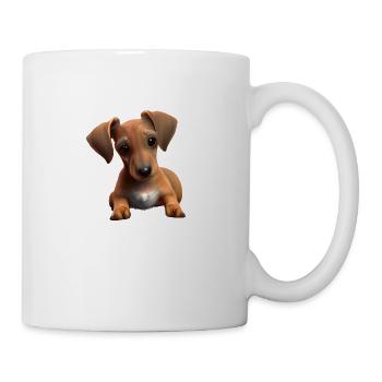 Hund Dachshund Hunde Dackelwelpe Hundehalter - Tasse - Weiß - Rechts