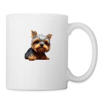 Dog Owner Yorkshire Terrier Puppy Dog - Mug - white - Right