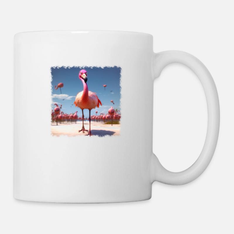 cool flamingo - Mug - white
