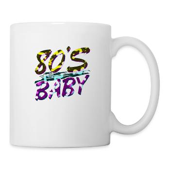 80s retro vintage funny 70s nostalgia music love - Mug - white - Right