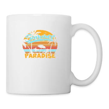 Summer Paradise - Tasse - Weiß - Rechts