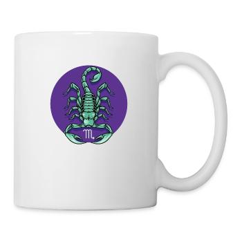 Zodiac - Star Sign - Scorpio - neg - Tasse - Weiß - Rechts