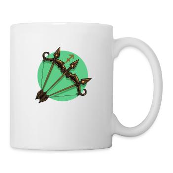Zodiac - Star Sign - Sagittarius - neg - Tasse - Weiß - Rechts