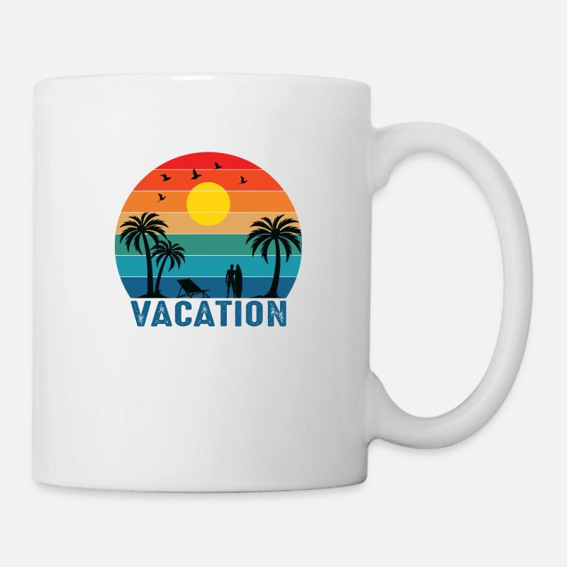 Temps de vacances - Mug blanc - blanc