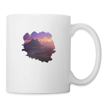 Mountains, mountain hikers, hiking, mountain hiking, hiking - Mug - white - Right