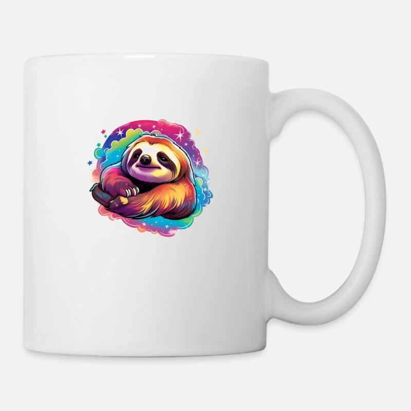 Faultier - Tasse - Weiß