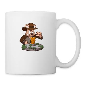 Teddybär Abenteurer - Tasse - Weiß - Rechts