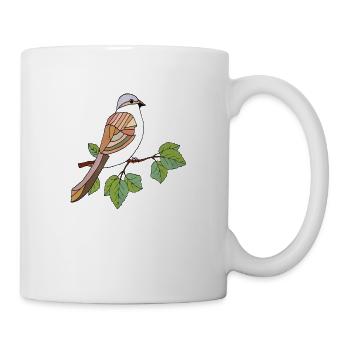Oiseau - Mug blanc - blanc - Droite