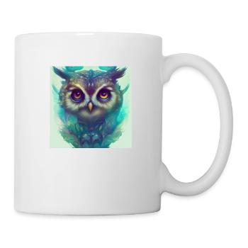 Süße Eule - Tasse - Weiß - Rechts