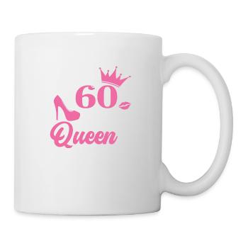 Stepping Into My 60th Birthday Like A Queen - Tasse - Weiß - Rechts