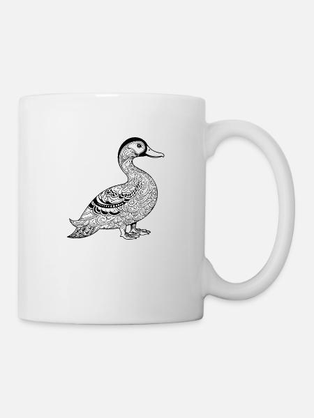 Ente Vögel Enten - Tasse - Weiß