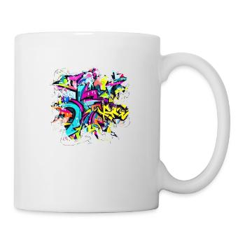 Graffiti style Splash hip hop colors painter color - Mug - white - Right