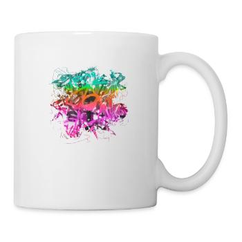 Graffiti style Splash hip hop colors painter color - Mug - white - Right
